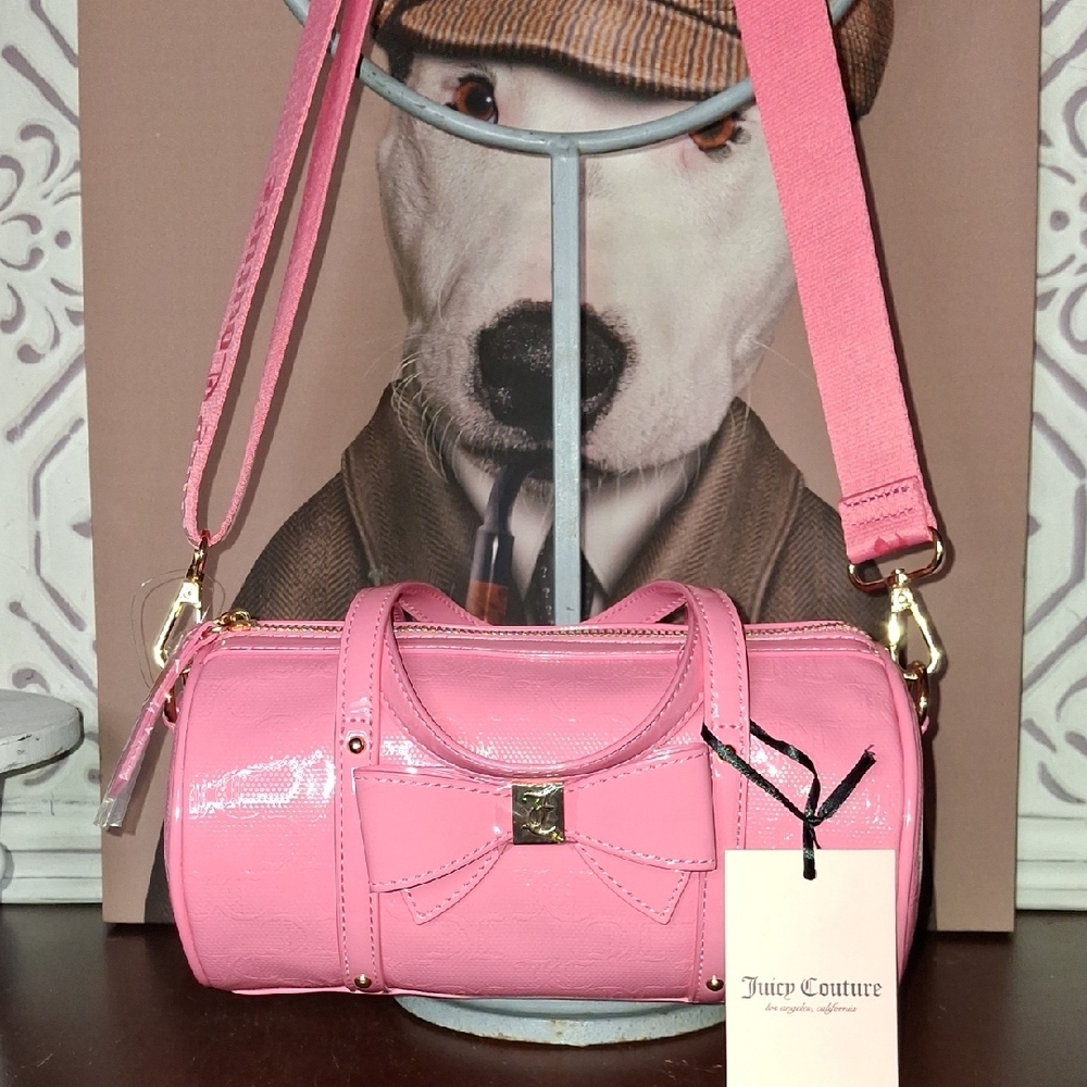 Juicy Couture Pink Mini Bag with Silver Accents